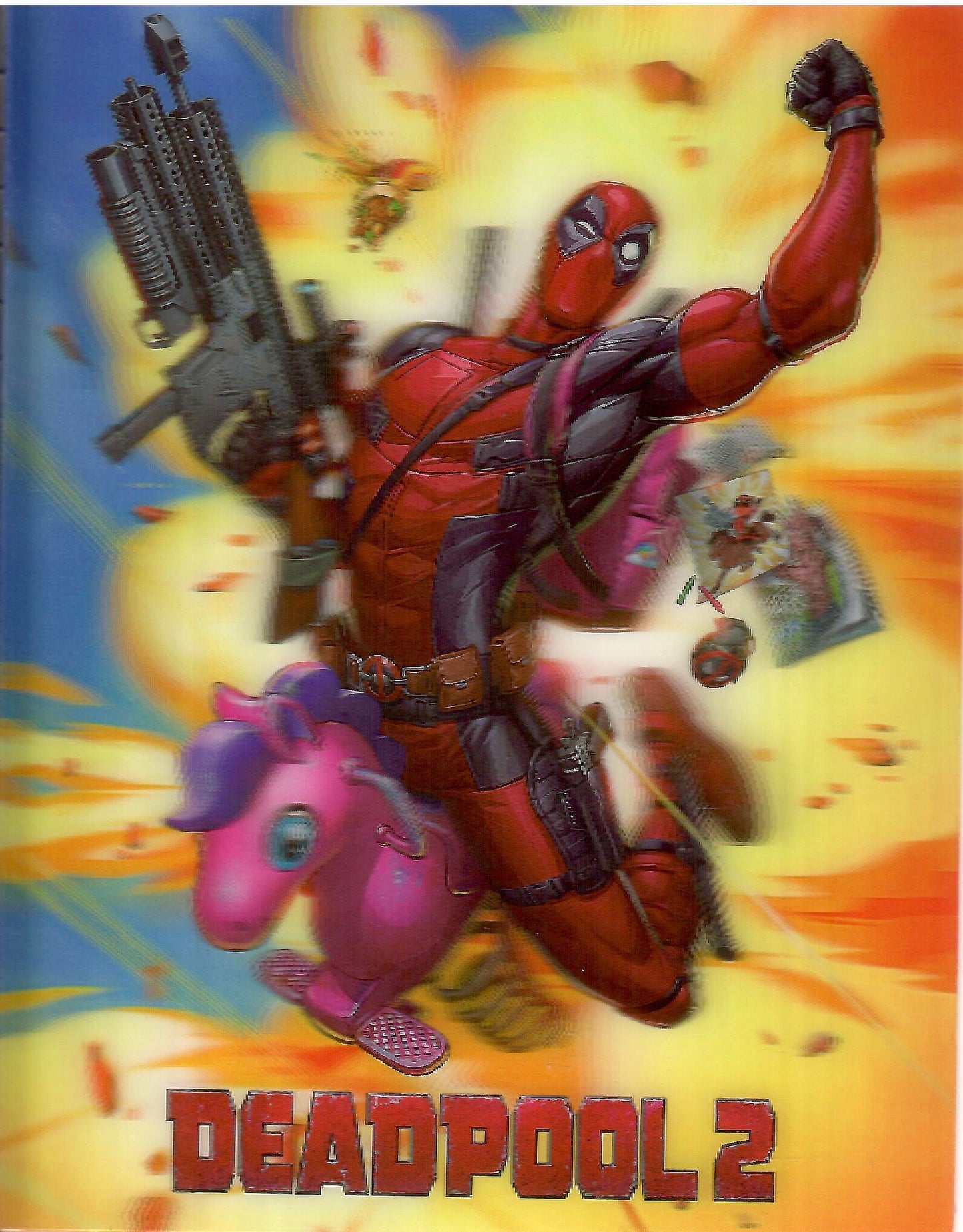 Deadpool 2 Lenticular Sticker Version A For SteelBook (2018)(FAC#107)(Czech)