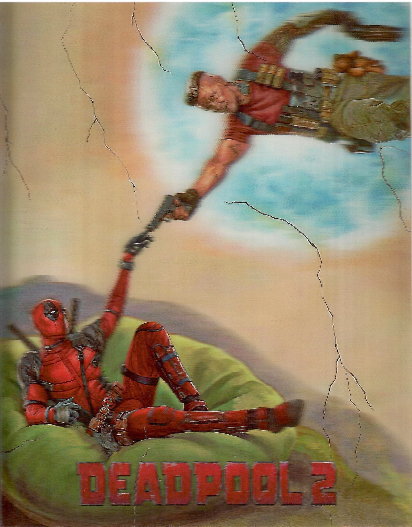 Deadpool 2 Lenticular Sticker Version B For SteelBook (2018)(FAC#107)(Czech)