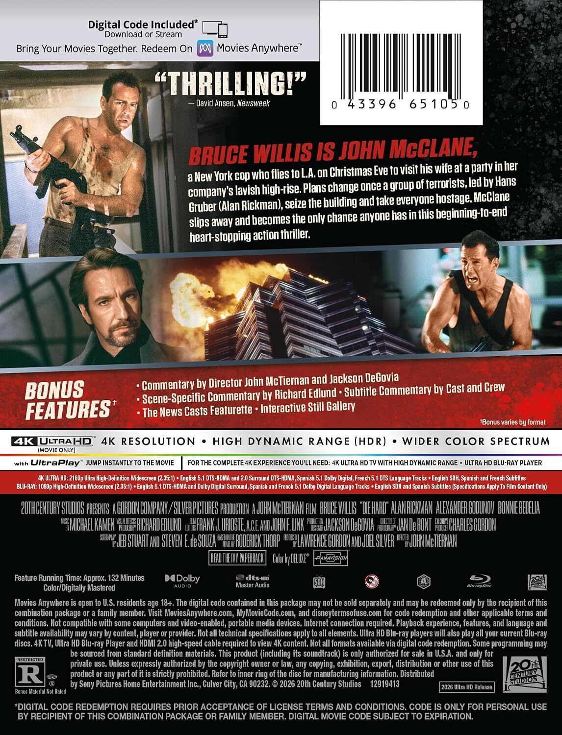 [Pre-Order] Die Hard 4K SteelBook (1988)