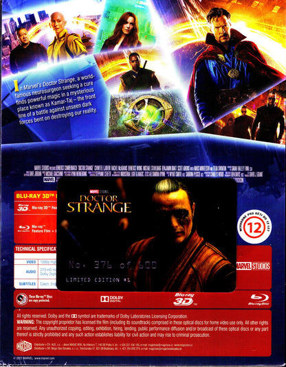 Doctor Strange 3D 1-Click SteelBook (2016)(FAC#149)(Czech)