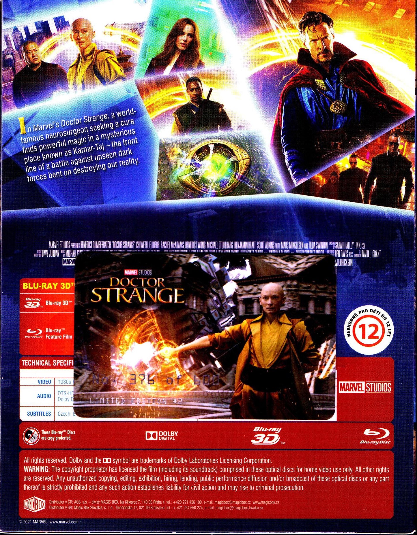 Doctor Strange 3D Lenticular SteelBook (2016)(FAC#149)(Czech)