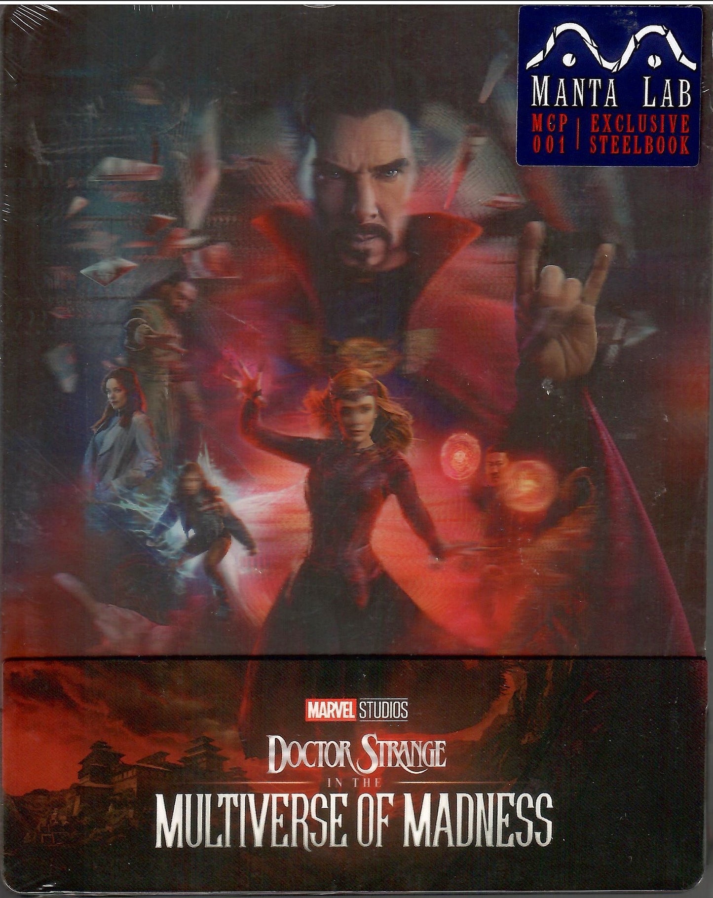 Doctor Strange in the Multiverse of Madness Lenticular 1/4 Slip SteelBook (MCP#01)(EMPTY)(Hong Kong)