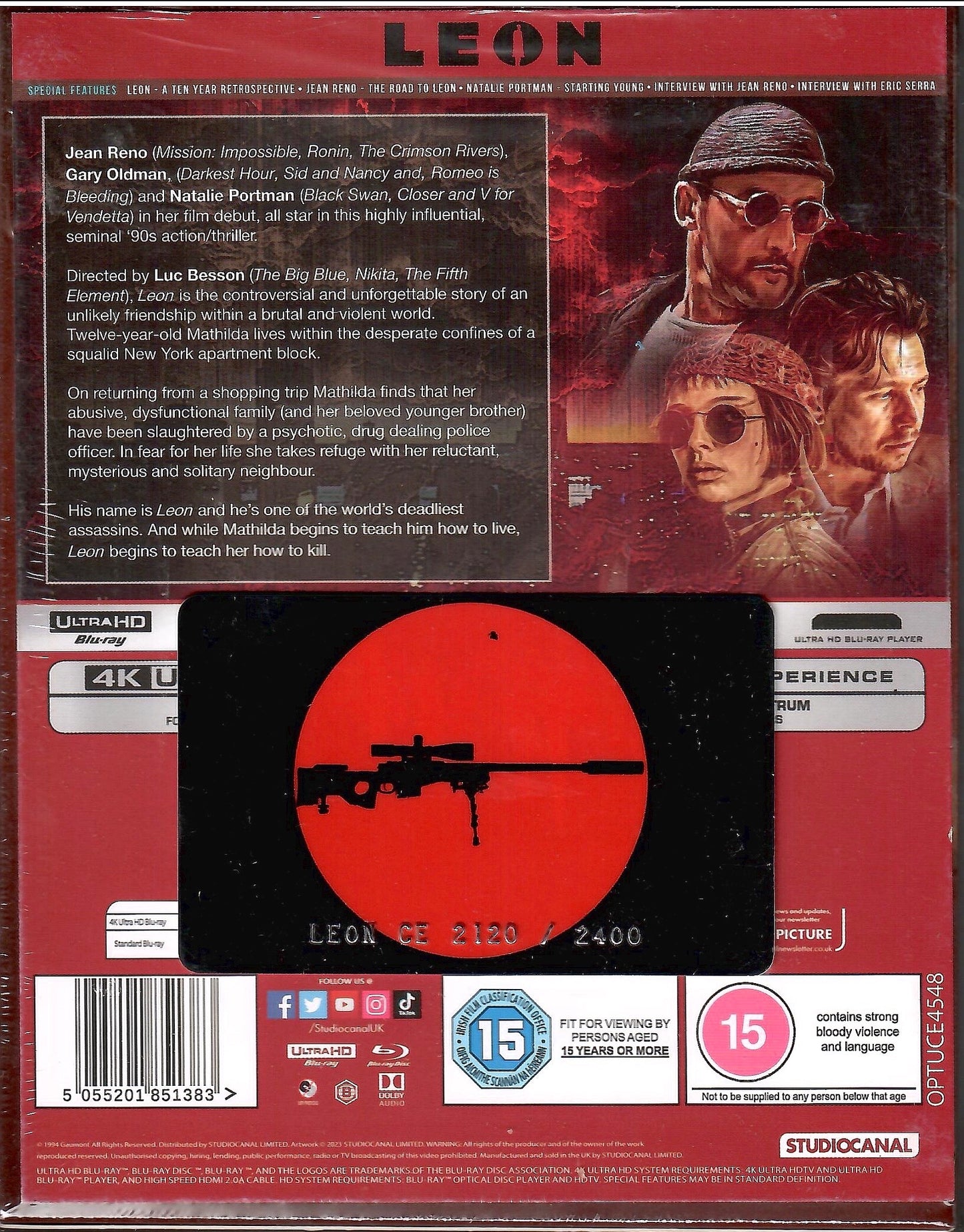 Leon: The Professional 4K XL Full Slip SteelBook - Collector's Edition (UK)