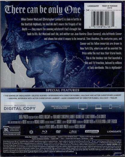 Highlander SteelBook (Exclusive)