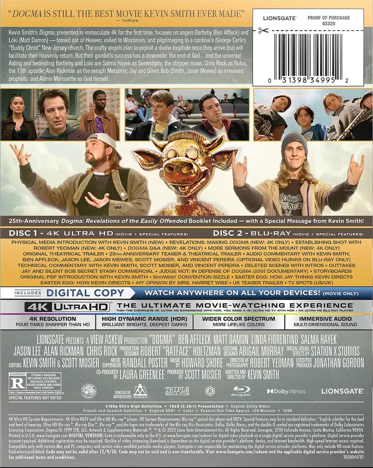 Dogma 4K SteelBook (Exclusive)