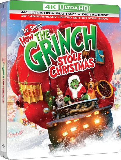 Dr. Seuss' How the Grinch Stole Christmas 4K SteelBook: 25th Anniversary Edition (2000)