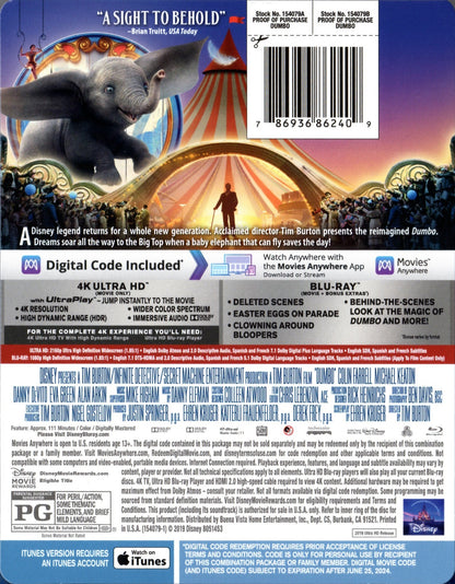 Dumbo 4K SteelBook (2019)