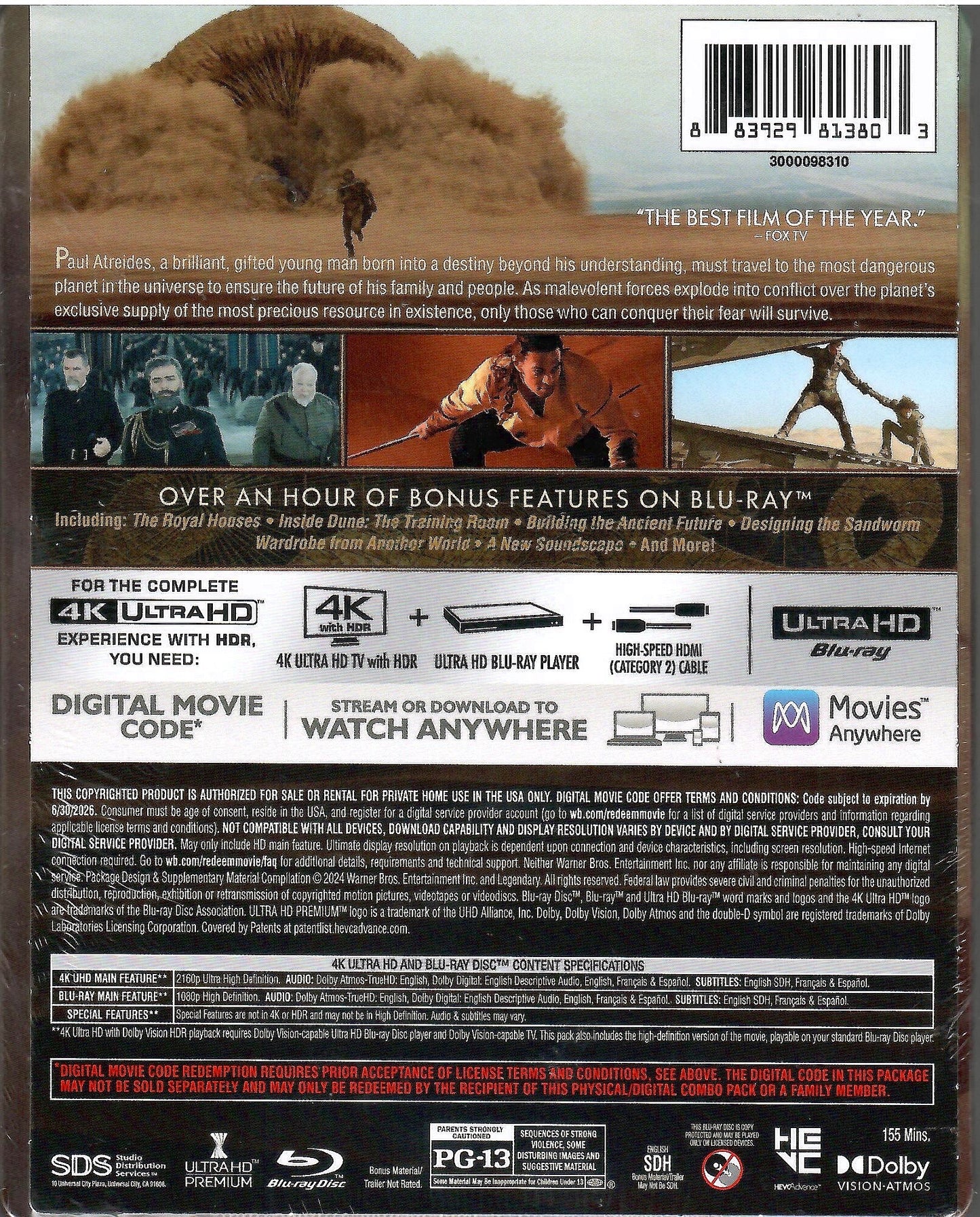 Dune 4K SteelBook (Re-release)(2021)(Exclusive)