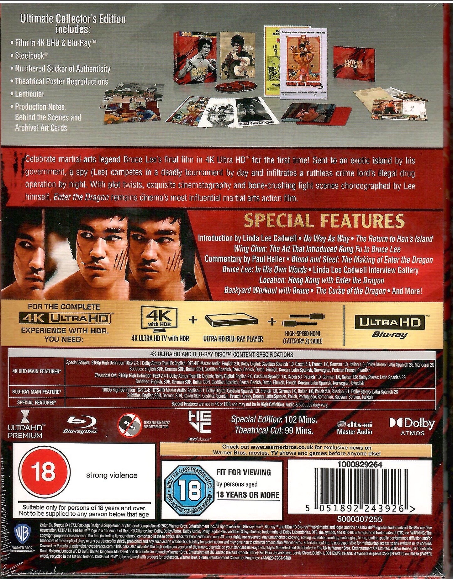 Enter the Dragon 4K Full Slip SteelBook: Ultimate Collector's Edition (UK)