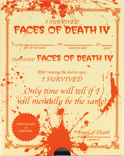 [Pre-Order] Faces of DeathI IV 4K: Limited Edition (1990)(VSA-067)(Exclusive)