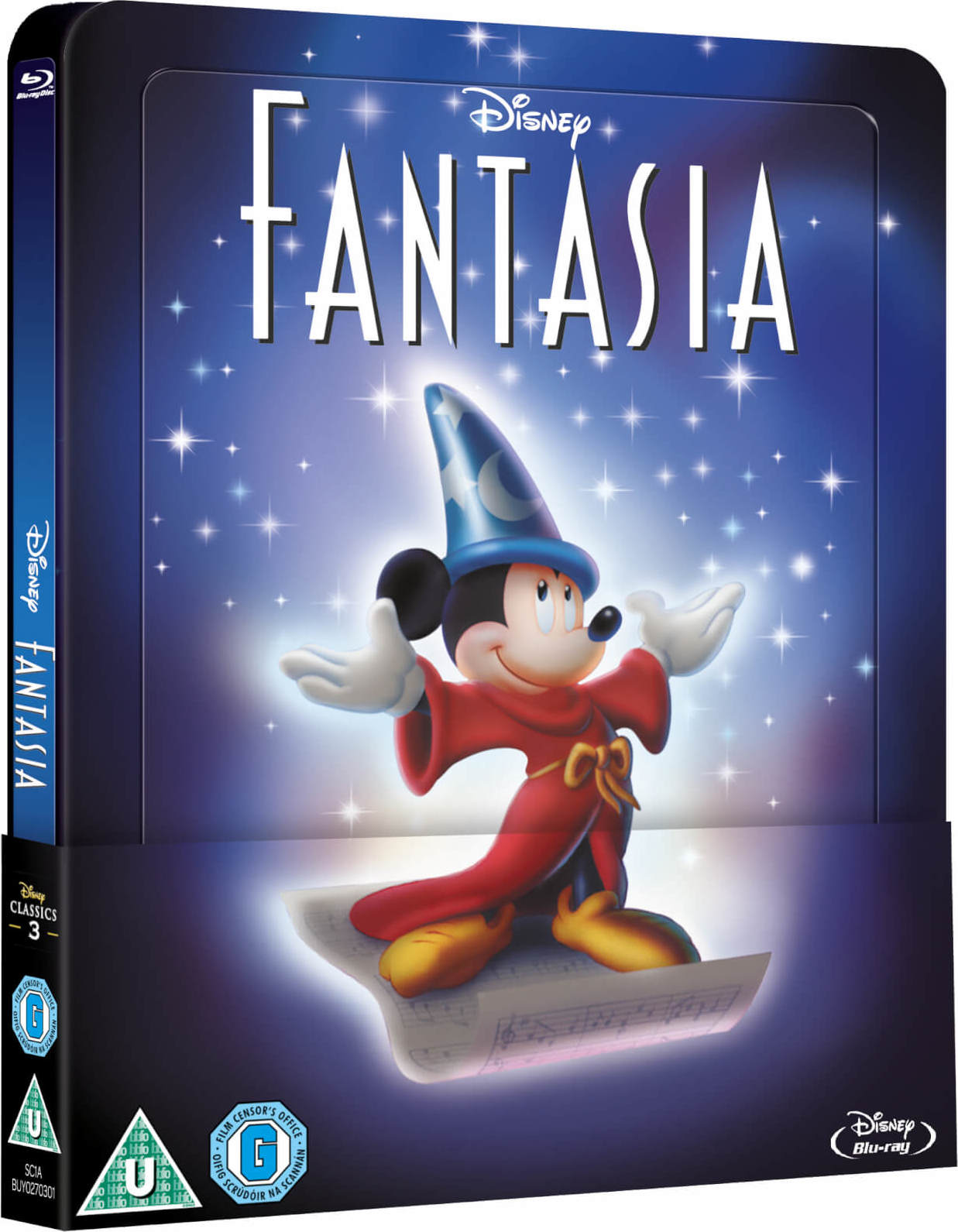 Fantasia SteelBook: Disney Classics Collection #3 w/ Lenticular Magnet (UK)