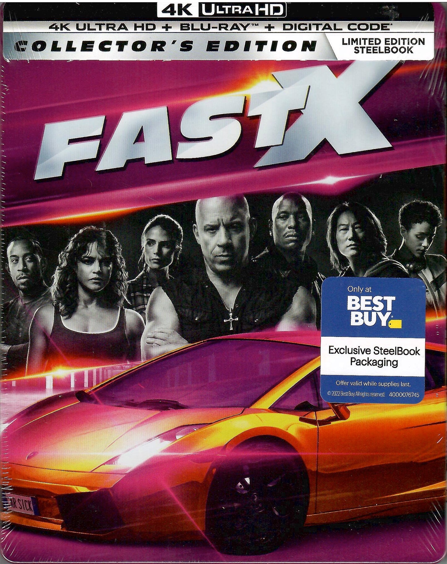 Fast X 4K Blu-ray (4K Ultra HD + Blu-ray + Digital 4K)