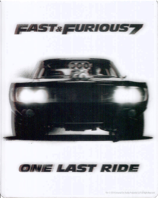 Furious 7 Lenticular Magnet A For SteelBook (Fast and Furious 7)(FAC#19)(Czech)