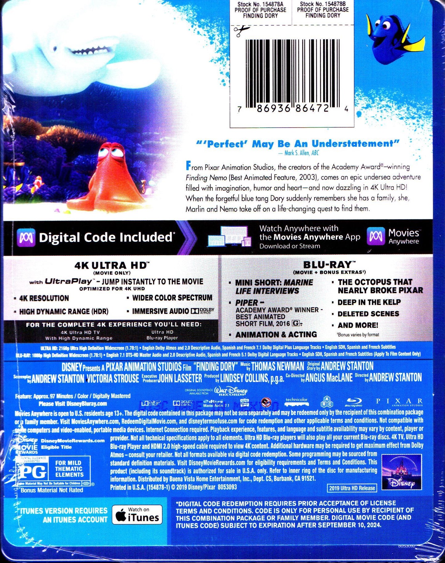 Finding Dory 4K SteelBook (Exclusive)
