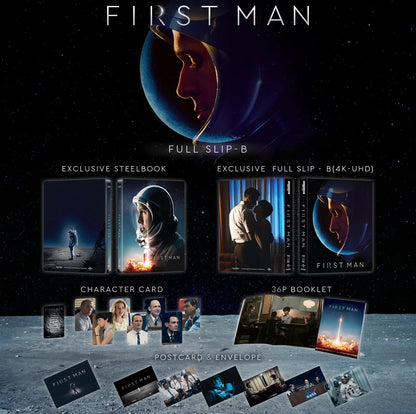 First Man 4K 1-Click SteelBook (2018)(ME#21)(Hong Kong)