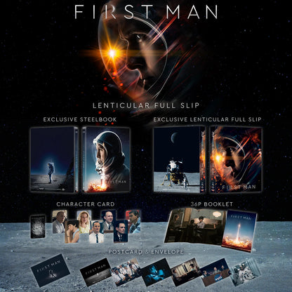 First Man 4K 1-Click SteelBook (2018)(ME#21)(Hong Kong)