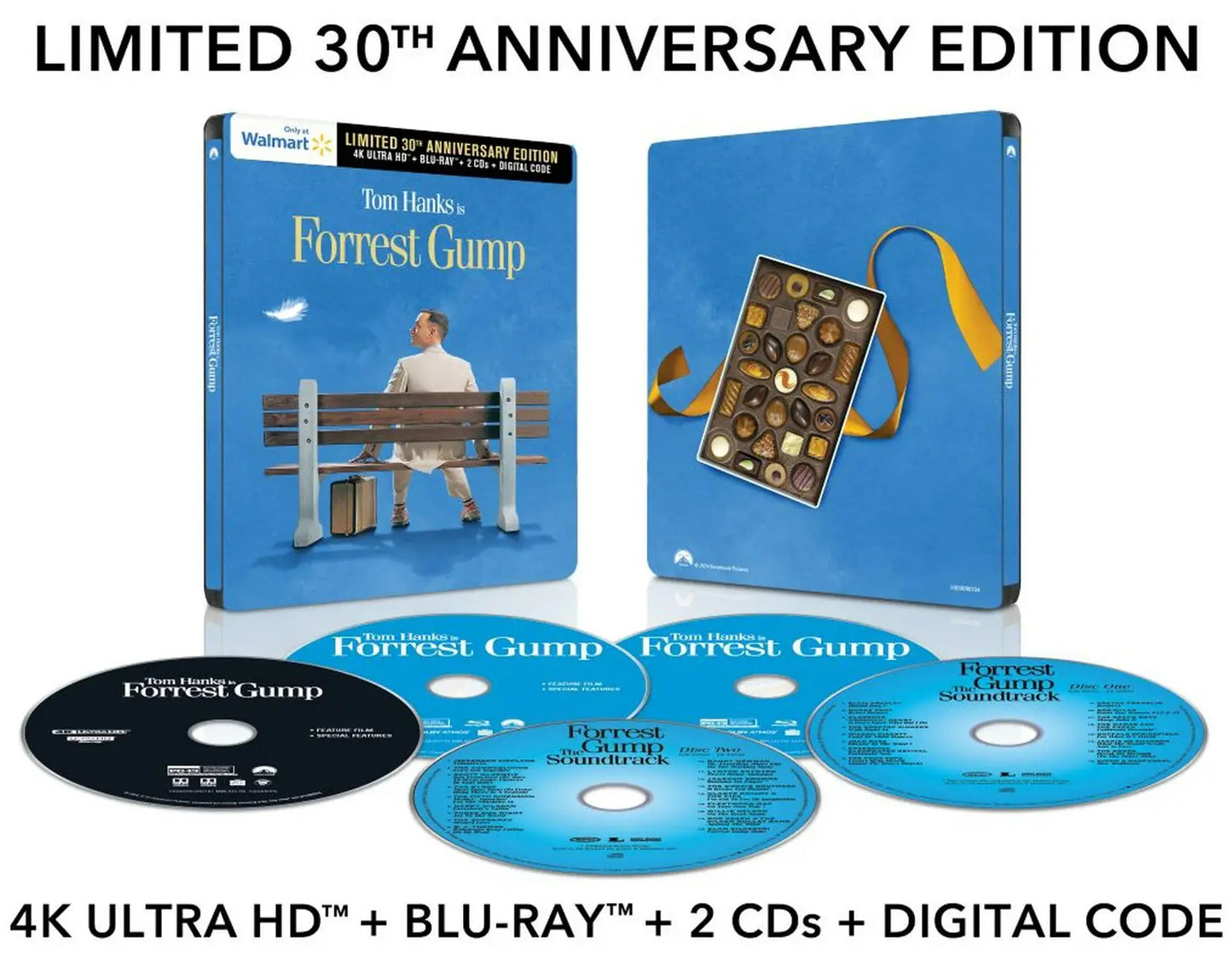 Forrest Gump 4K SteelBook w/ CD's (Exclusive)