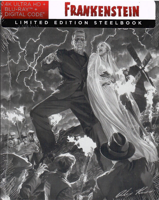 Frankenstein 4K SteelBook w/ Alex Ross Artwork (1931)(Re-Release)