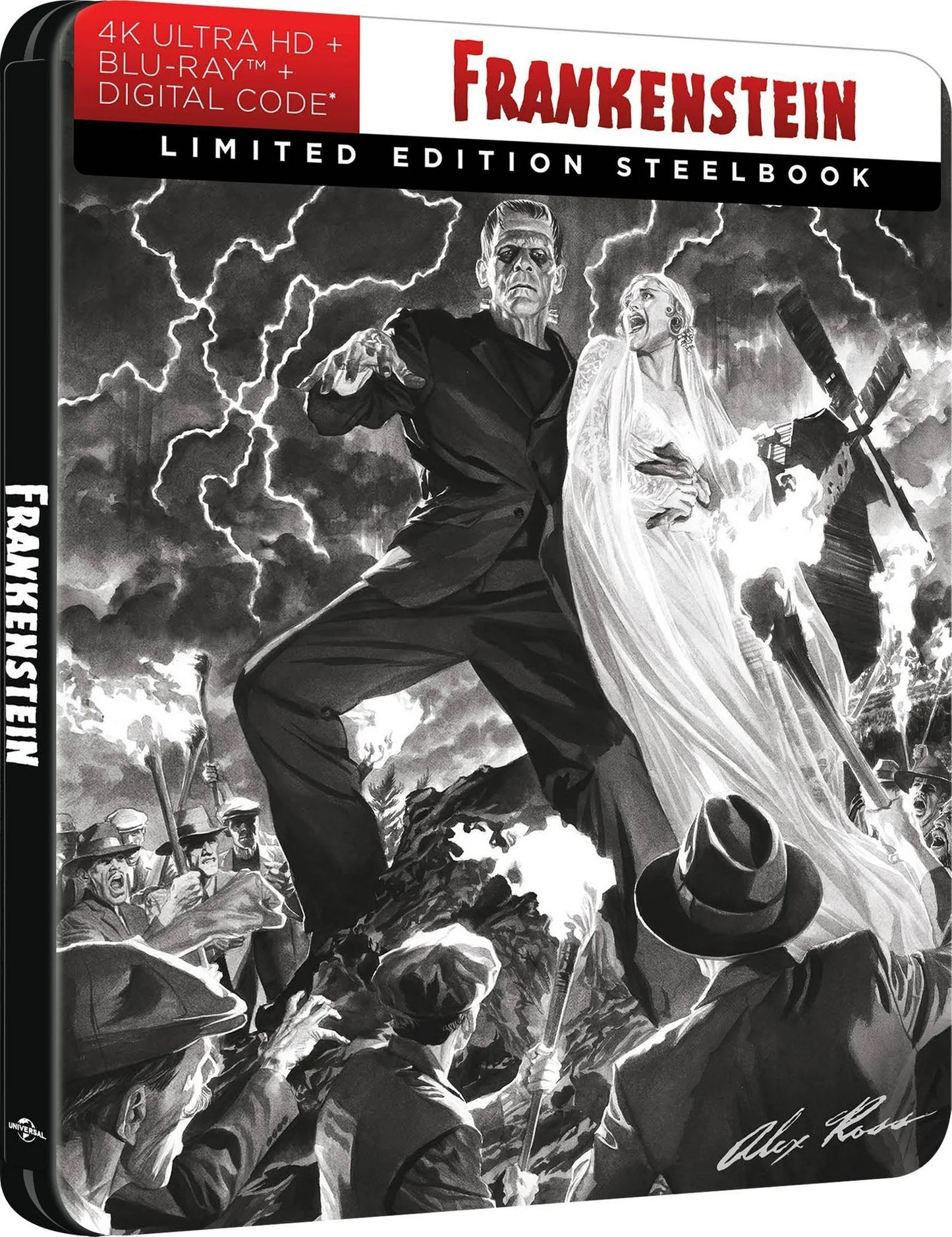 Frankenstein 4K SteelBook w/ Alex Ross Artwork (1931)(Re-Release)