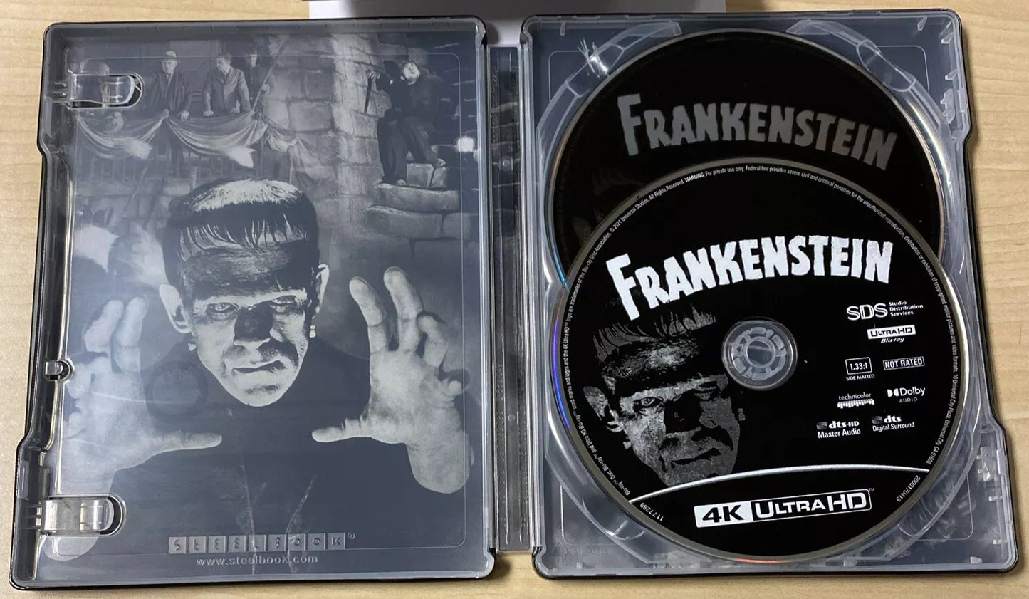 Frankenstein 4K SteelBook w/ Alex Ross Artwork (1931)(Re-Release)