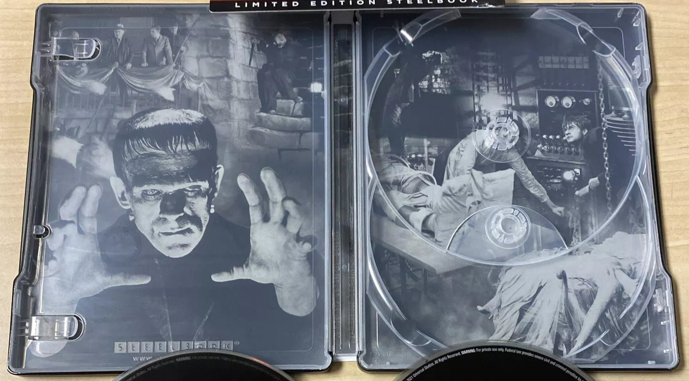 universal monsters steelbook Frankenstein 4K SteelBook w/ Alex Ross Artwork (1931)(Re-Release) – Blurays For Everyone