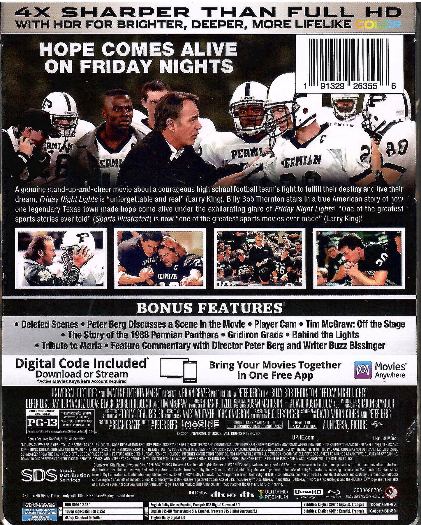 Friday Night Lights 4K SteelBook (2004)