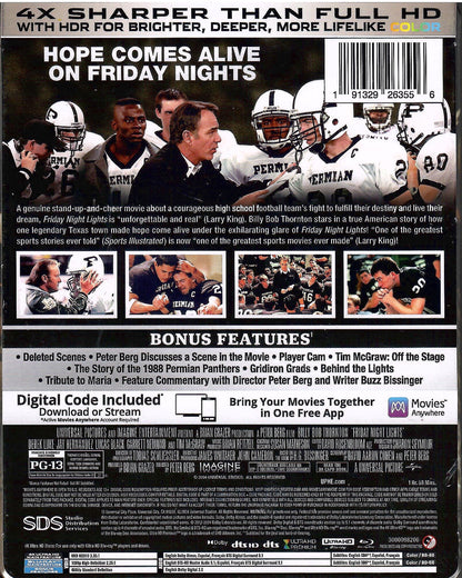 Friday Night Lights 4K SteelBook (2004)