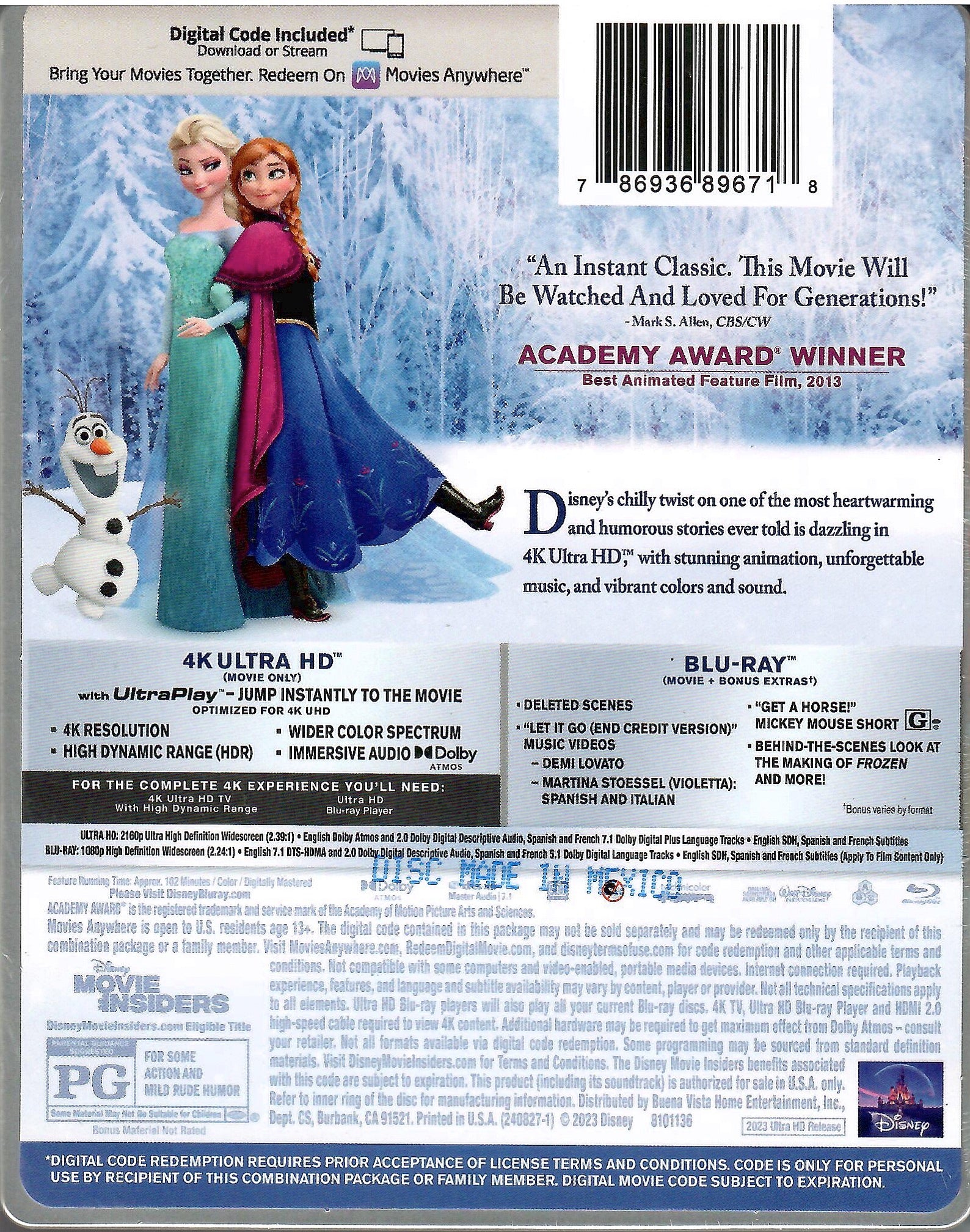 Disney Frozen Steelbook 2024