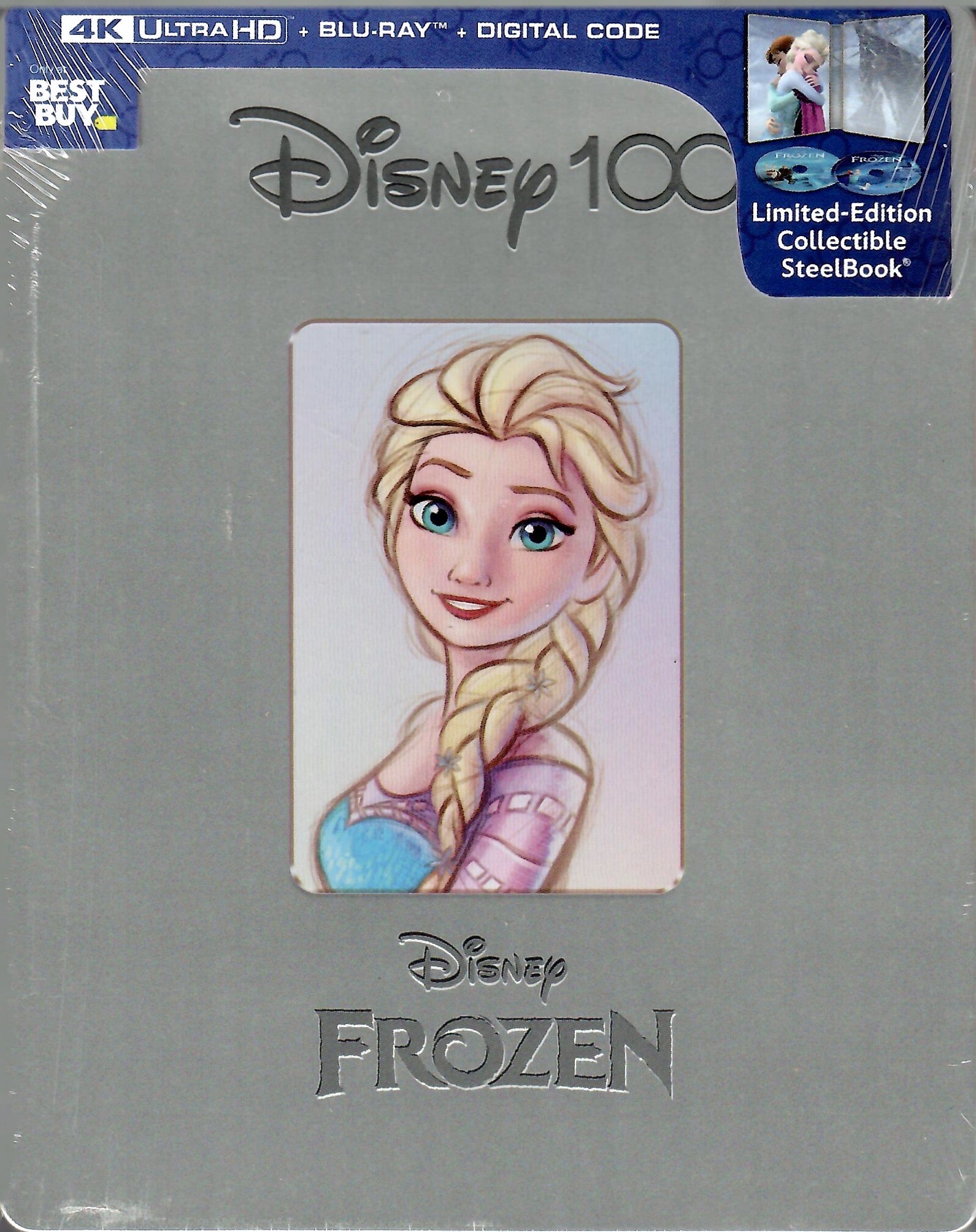 Forzen Team Frozen 4K SteelBook: Disney 100th Anniversary Edition (2013)(Exclusive ...