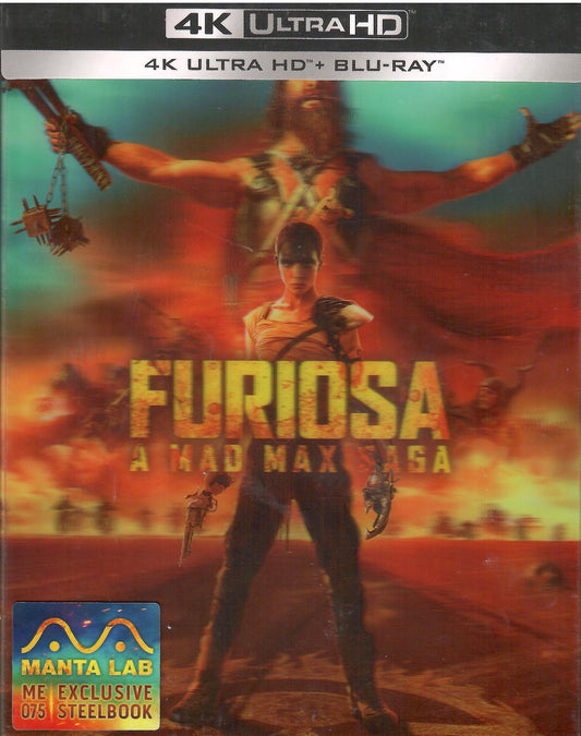 Furiosa: A Mad Max Saga 4K Double Lenticular A SteelBook - Black and Chrome Edition (ME#75)(Hong Kong)