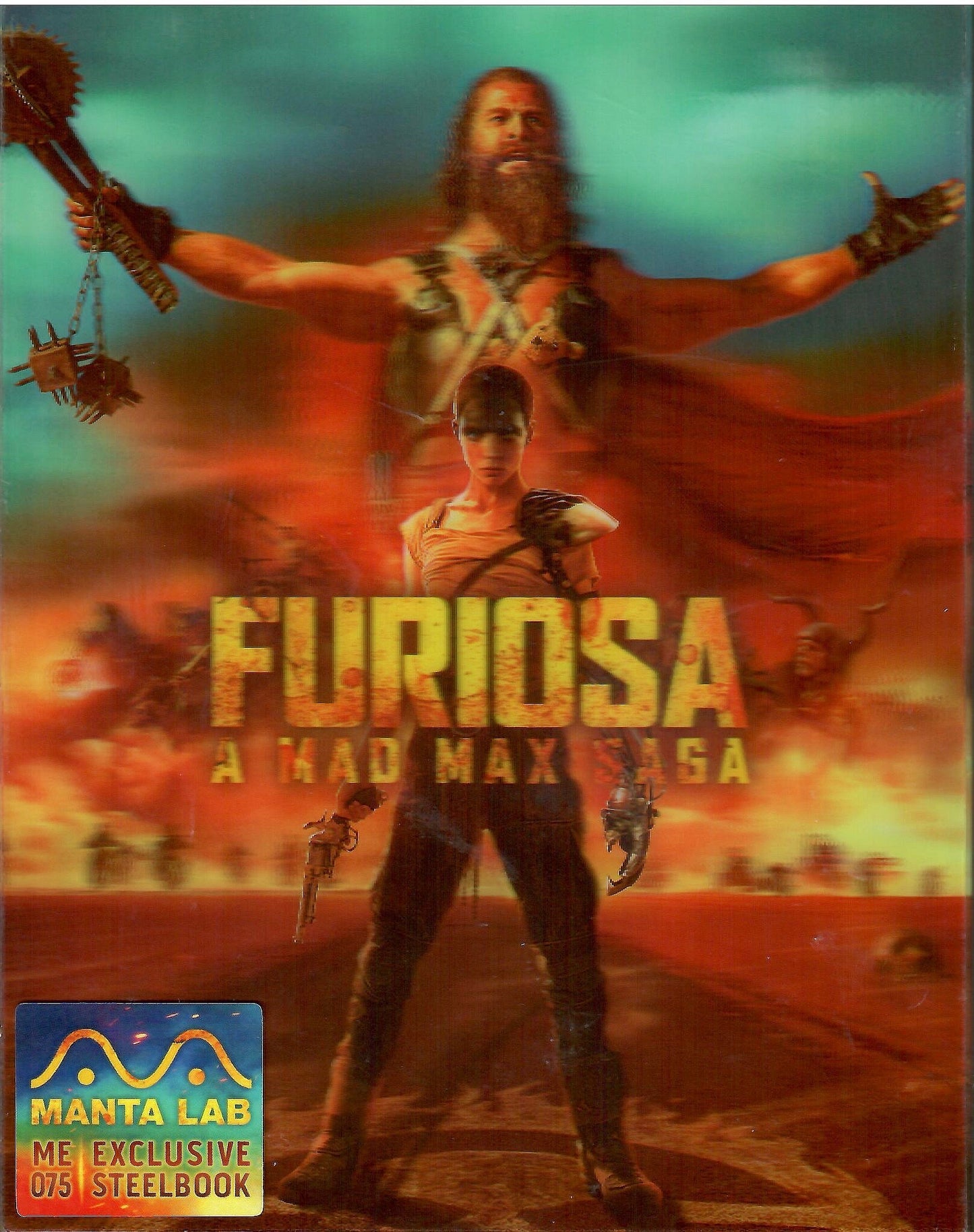 Furiosa: A Mad Max Saga 4K Double Lenticular A SteelBook - Black and Chrome Edition (ME#75)(Hong Kong)