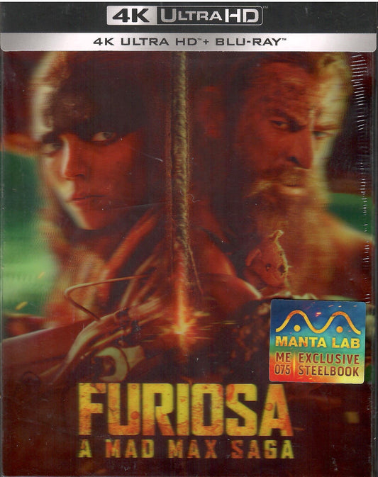 Furiosa: A Mad Max Saga 4K Double Lenticular B SteelBook - Black and Chrome Edition (ME#75)(Hong Kong)