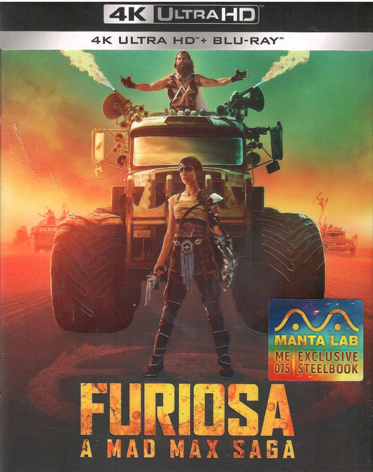 Furiosa: A Mad Max Saga 4K Full Slip SteelBook - Black and Chrome Edition (ME#75)(Hong Kong)