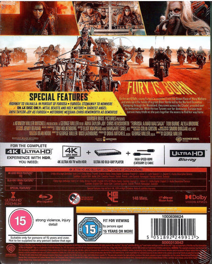 Furiosa: A Mad Max Saga 4K SteelBook (Empire Version)(UK)