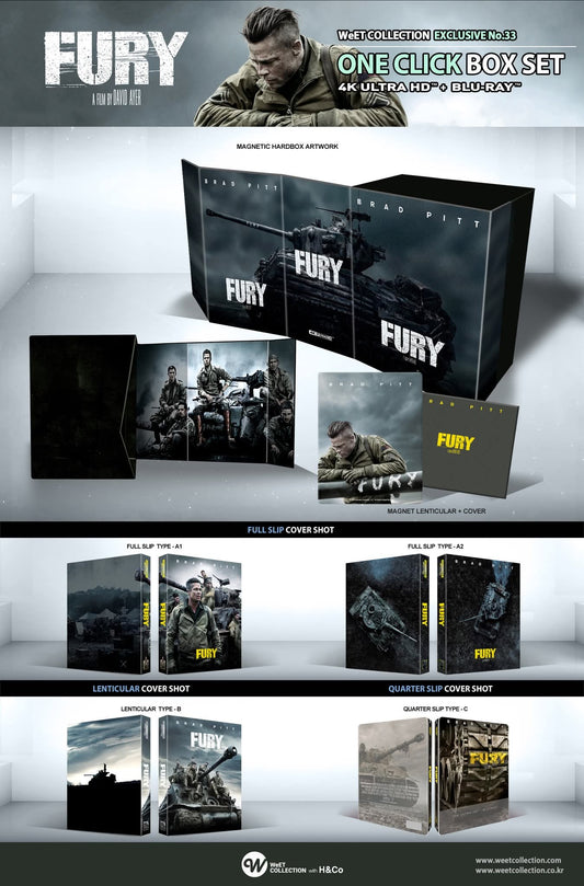 [Pre-Order] Fury 4K 1-Click SteelBook (2014)(WCE#33)(Korea)
