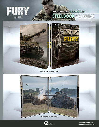 [Pre-Order] Fury 4K Full Slip A1 SteelBook (2014)(WCE#33)(Korea)