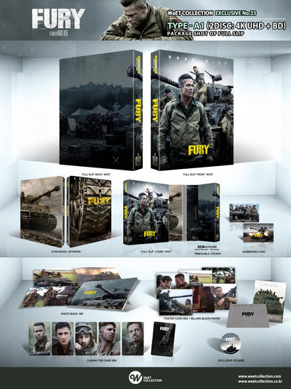 [Pre-Order] Fury 4K 1-Click SteelBook (2014)(WCE#33)(Korea)