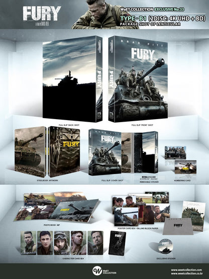 [Pre-Order] Fury 4K 1-Click SteelBook (2014)(WCE#33)(Korea)