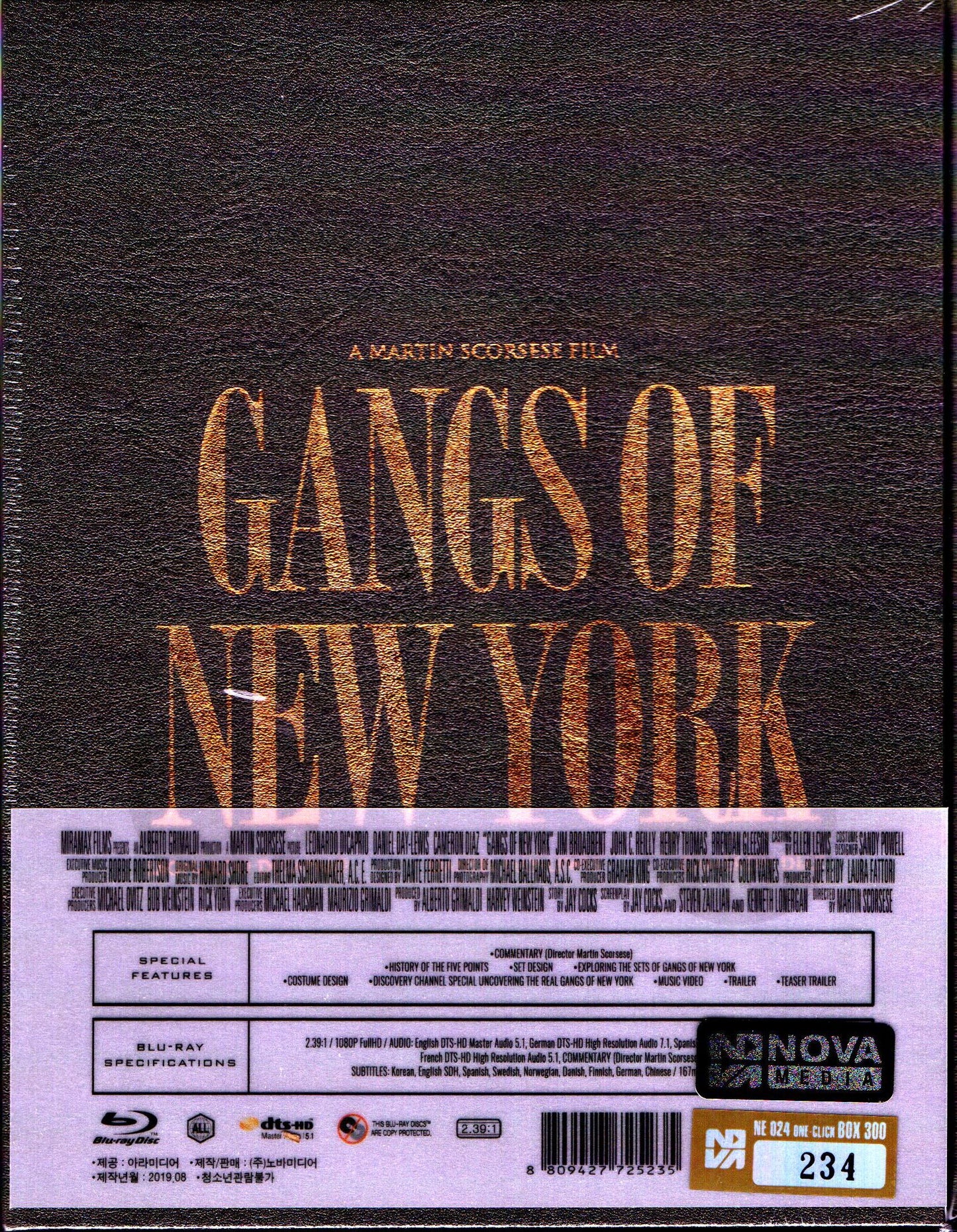 Gangs of New York 1-Click SteelBook (NE#24)(Korea)