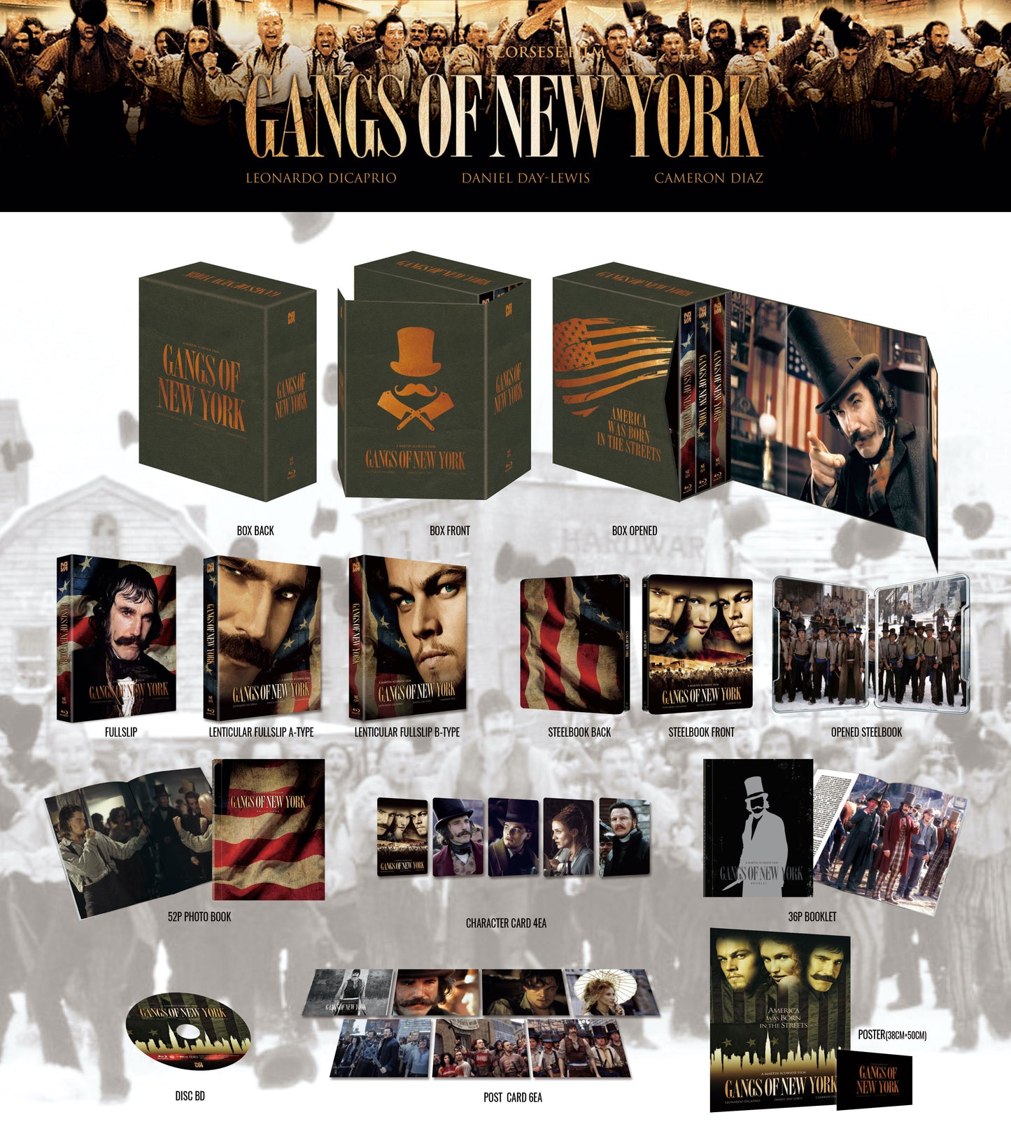 Gangs of New York 1-Click SteelBook (NE#24)(Korea)