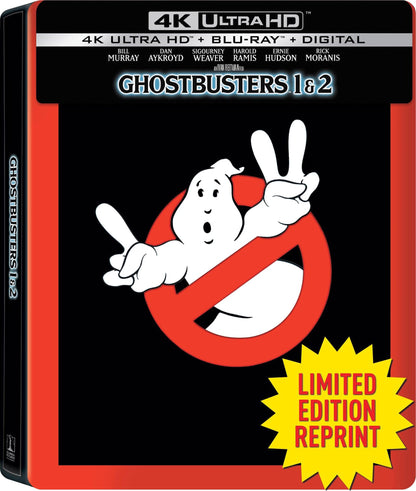 Ghostbusters 1 & 2 4K SteelBook: 35th Anniversary Edition (II)(Re-release)