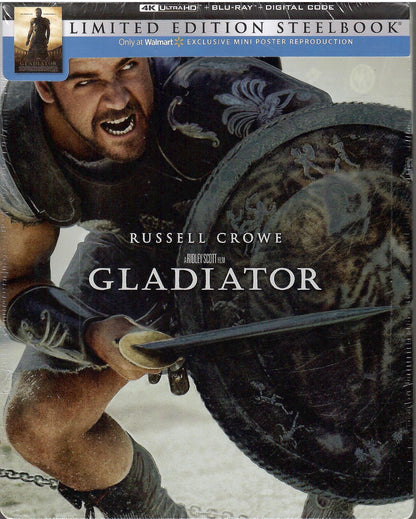 Gladiator 4K SteelBook w/ Poster (2000)(Re-release)(Exclusive)