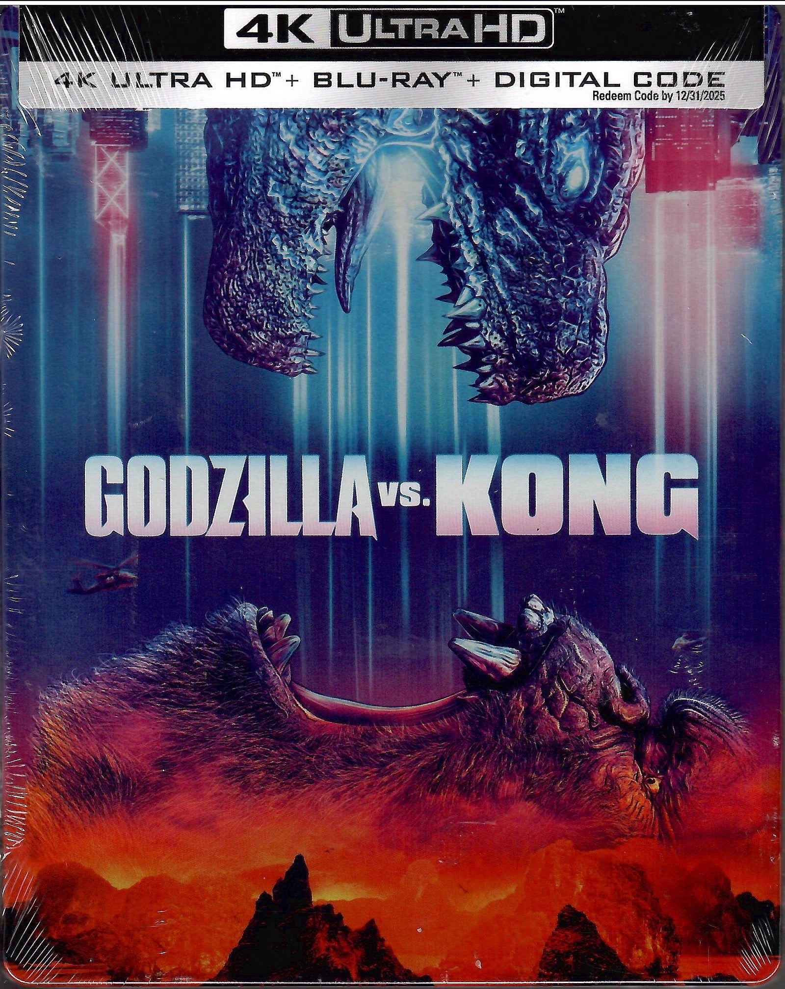 Godzilla Vs. Kong 4K SteelBook (Re-release)(2021)(Exclusive) – Blurays ...