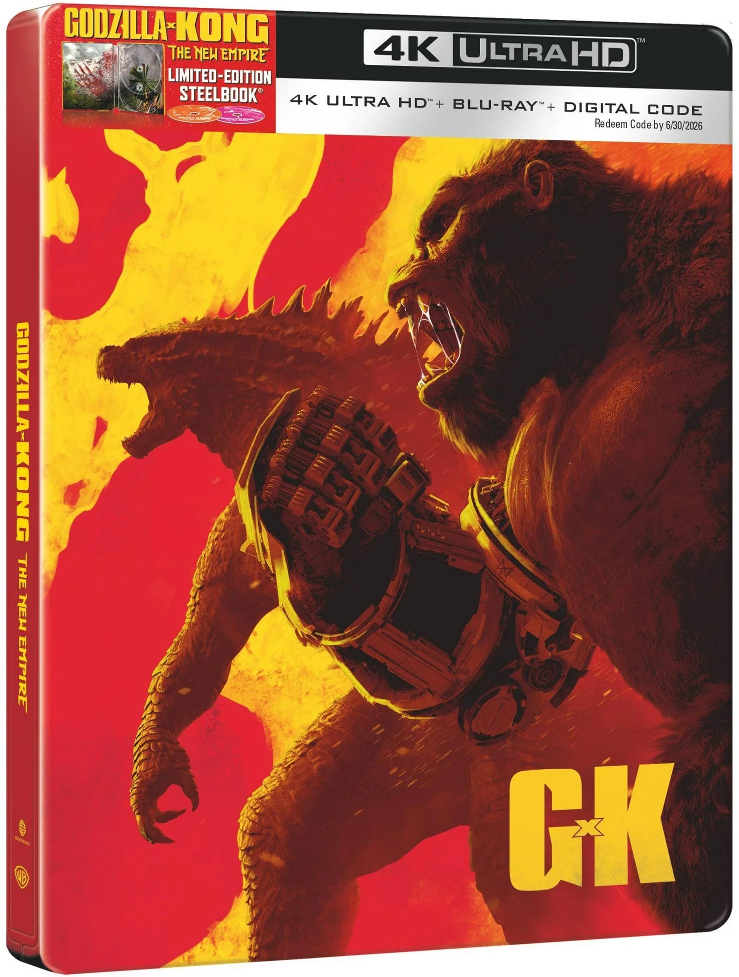 Godzilla 4K Steelbook OOP popular New Blu Ray