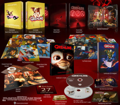 Gremlins 4K XL Full Slip SteelBook + Lenticular Magnet (Unnumbered Edition)(BB#27)(Czech)