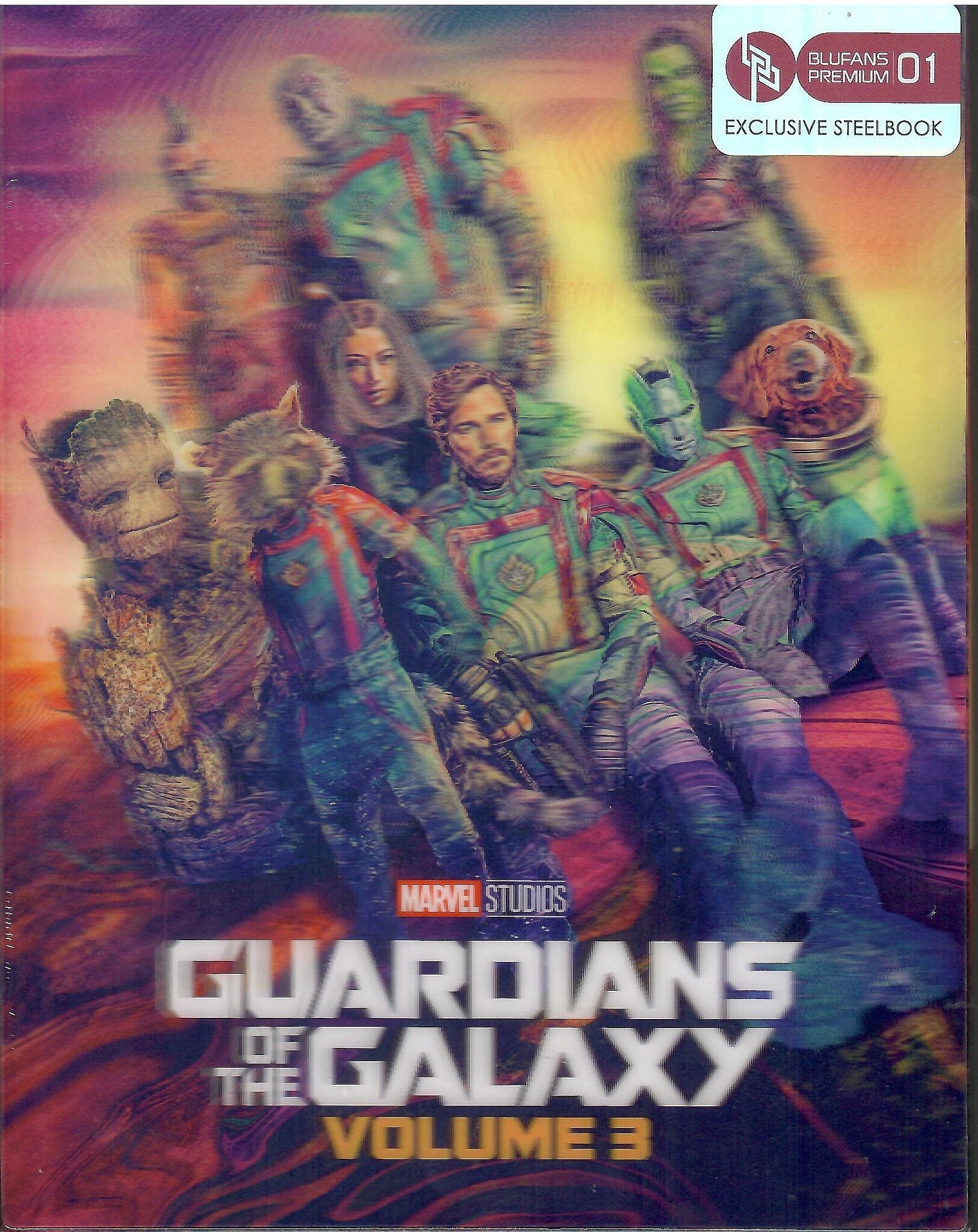 Guardians of the Galaxy: Vol. 3 Double Lenticular SteelBook  (2023)(BP#001)(EMPTY)(China)