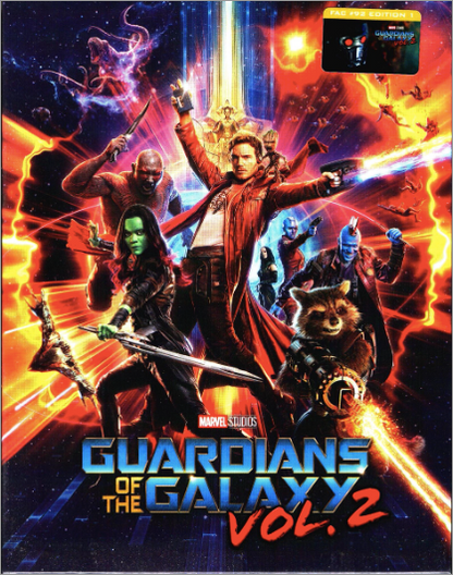 Guardians of the Galaxy: Vol. 2 3D Full Slip SteelBook w/ Lenticular Magnet (2017)(FAC#092)(Czech)