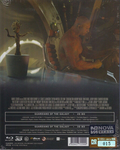 Guardians of the Galaxy 3D Lenticular SteelBook (2014)(NE#15)(Korea)