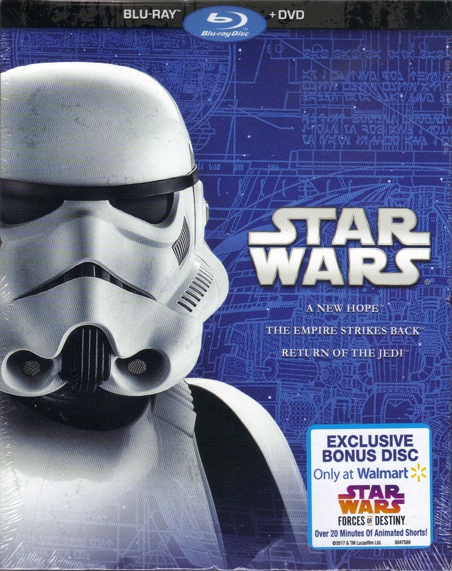 Star Wars IV-VI: The Original Trilogy - A New Hope / The Empire Strikes Back / Return of the Jedi (Exclusive Slip)