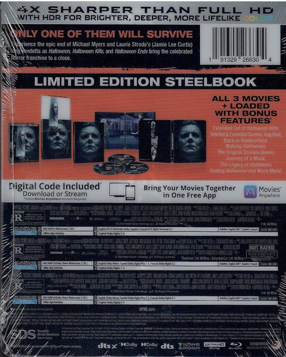 Halloween Trilogy 4K SteelBook (Slim)(Exclusive)